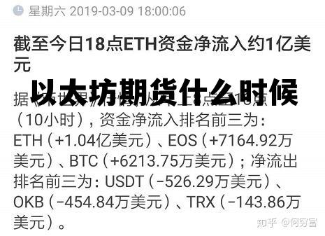 以太坊期货什么时候 以太坊期货什么时候开始交易